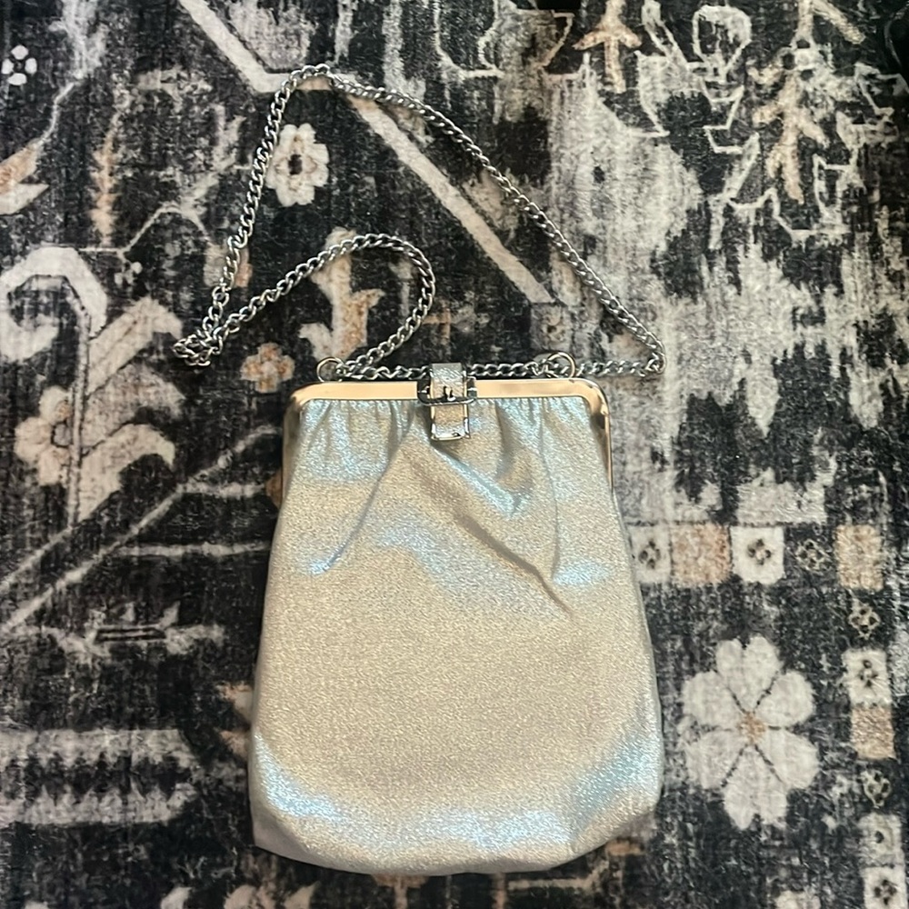 Vintage silver clutch